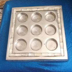 Mother Of Pearl Inlaid Tea Light Holder