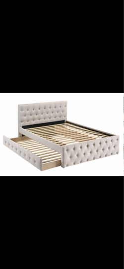 $280 full twin trundle bed not including mattress