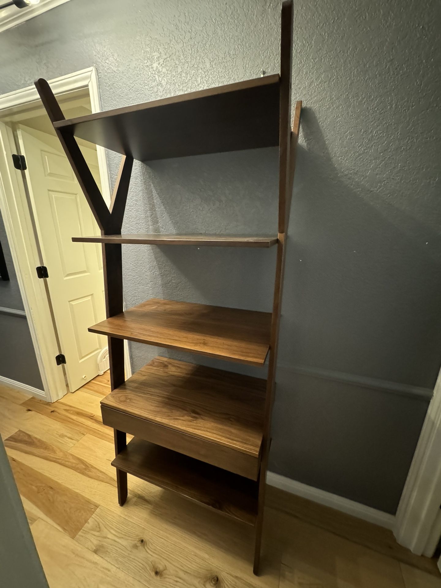 Article Midcetury Walnut Lignum Shelf