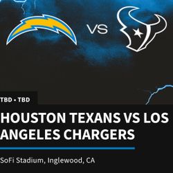 TEXANS VS CHARGERS - 6th Row: Club Level Seats