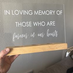 Acrylic Sign Candle Holder