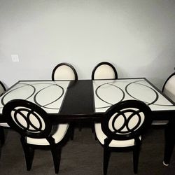 Mosaic 6 Person Dinning Table With Buffet