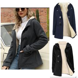 Woman’s Sherpa Lined Jacket Hooded Fleece (SIZE LARGE)