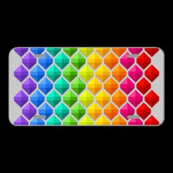 License Plate Novelty Car Front Background Colorful Geometric