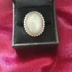 Samuel B milky Aqua Sterling Ring 8.87 Grams Size.     6size