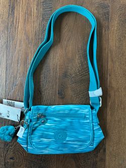 Kipling Sabian Crossbody Shoulder Bag AC8282 Aqua Pool