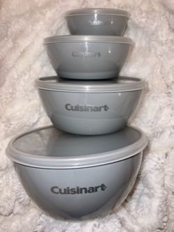 Cuisinart 3 Plastic Measurements Bowls With Lids