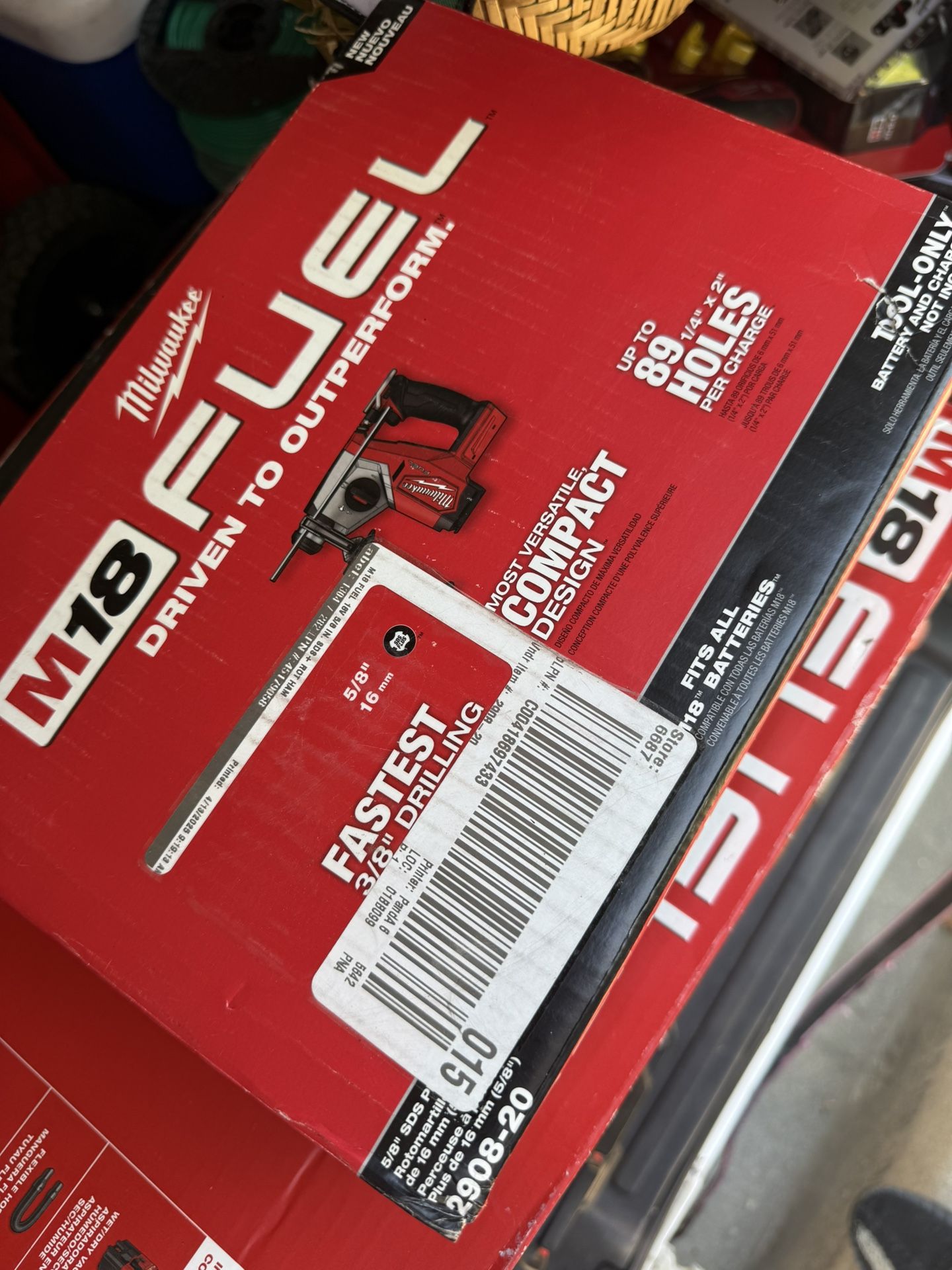 M18 FUEL 18V Lithium-Ion Brushless Cordless 5/8 in. SDS-Plus Rotary Hammer (Tool-Only)
