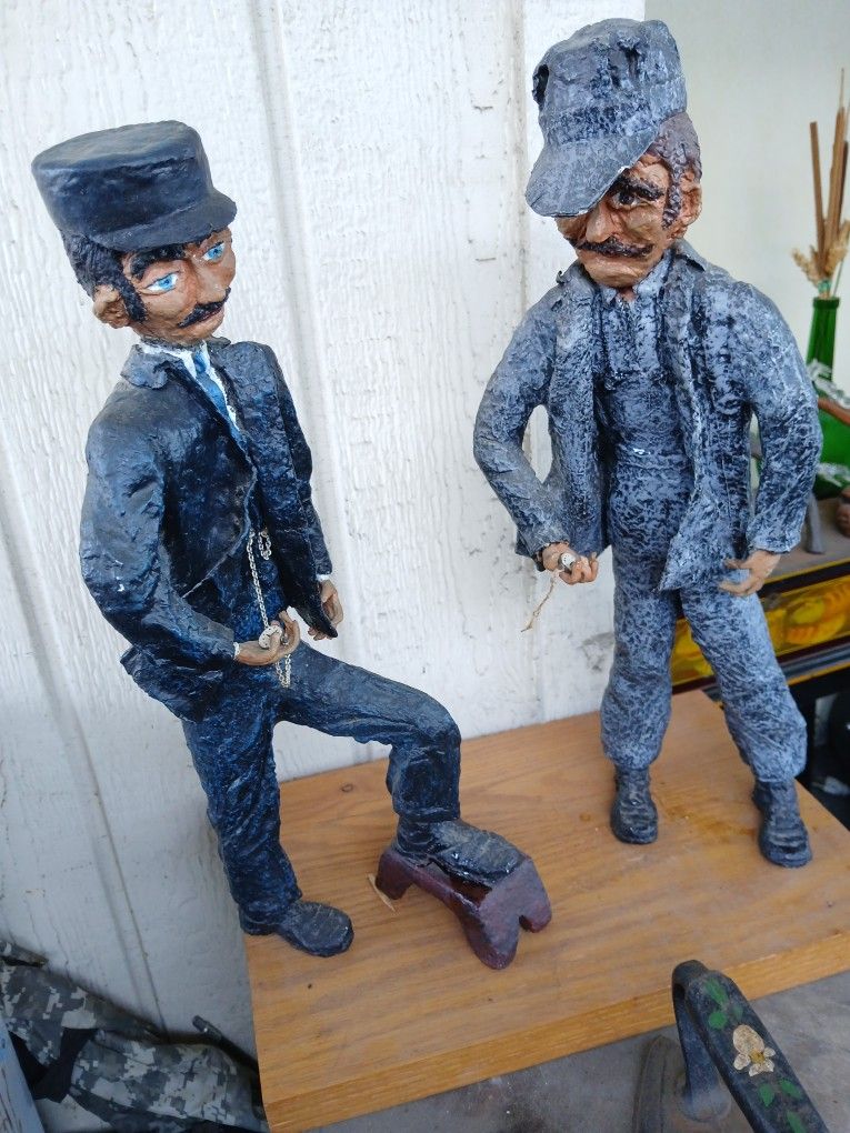 18" Railroad Engineers Statue