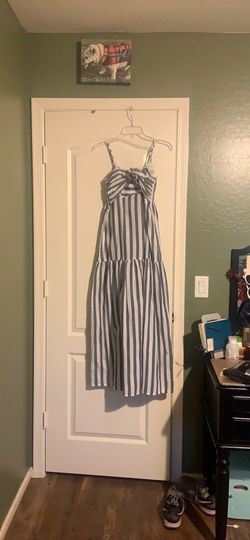 Rebellion long striped dress