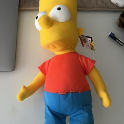 Bart Simpson Plushie New With Tags