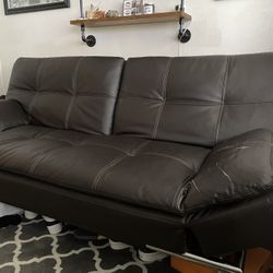 Couch Black Leather