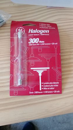 300 watt halogen bulb