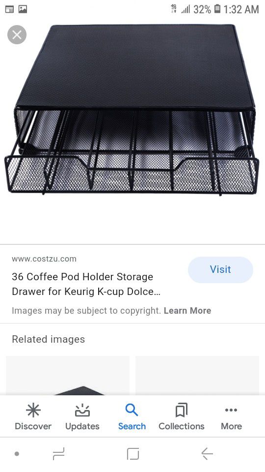 36 coffee pod holder storage drawer