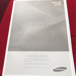 User Guide For Samsung 55” Tv
