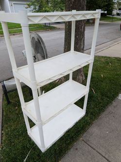 Plastic shelf