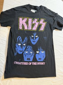 Philcos KISS Creatures Of The Night Black Graphic T-Shirt Women's SIZE SMALL WT