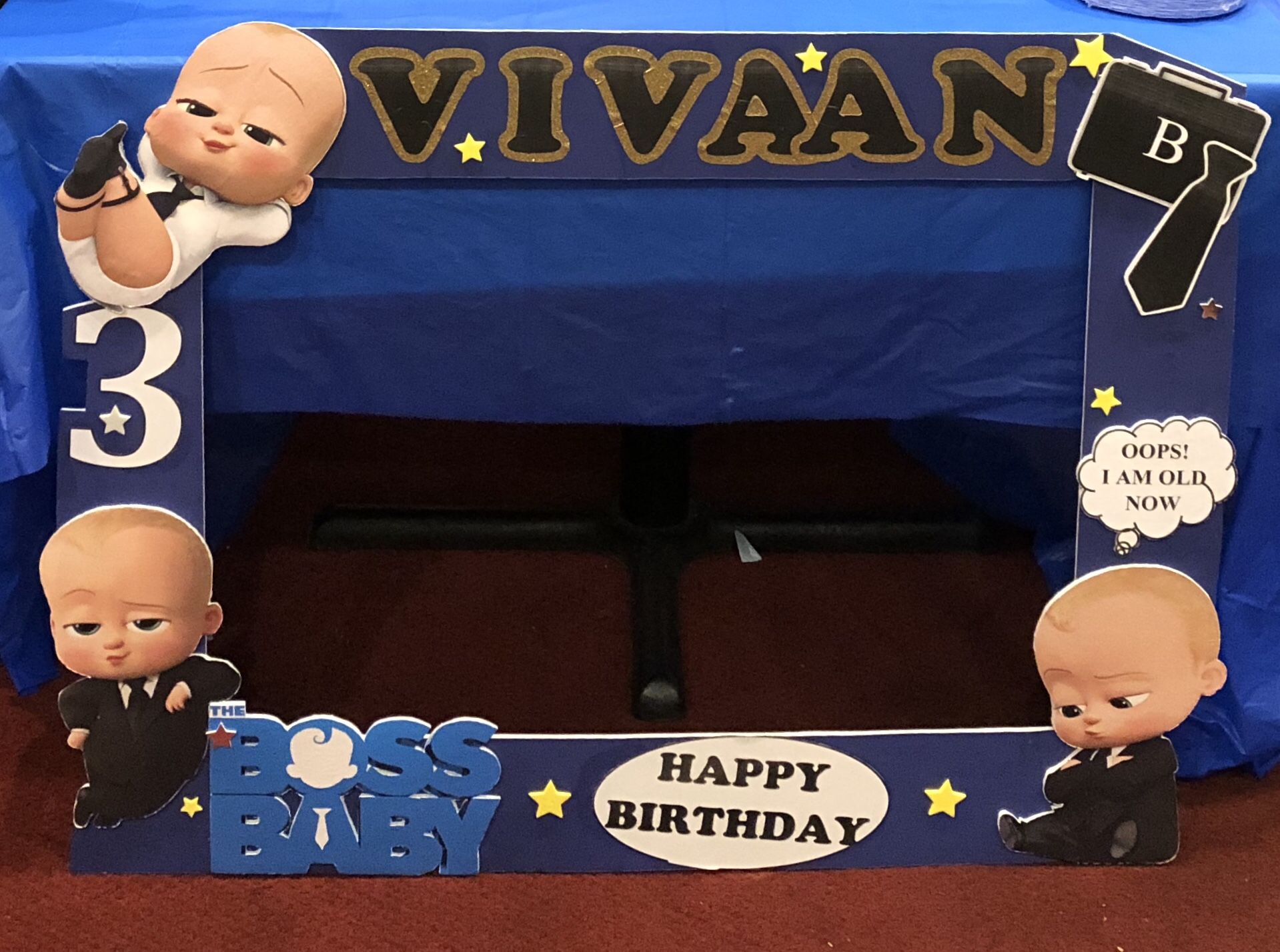 Themed bday party supplies custom made on order