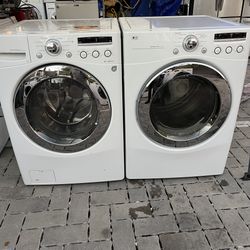 LG gas washer and dryer set