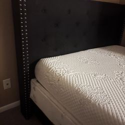 Queen Frame And Mattress With Dresser
