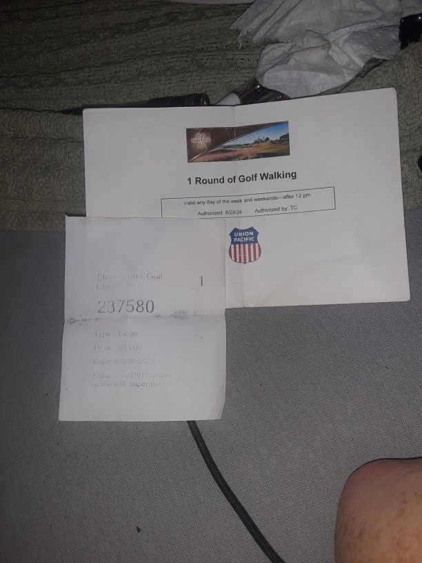 One Round Of Golf And Large Bucket Of Range Balls