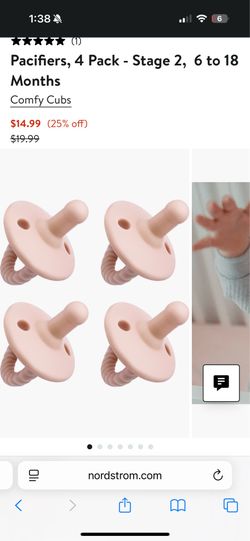 COMFY CUBS PACIFIERS