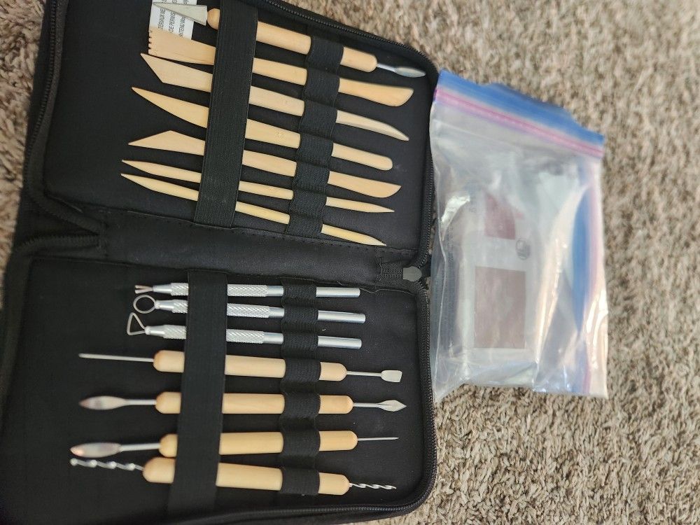 Clay Tools, & Left Over Clay
