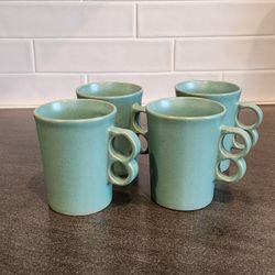 Bennington 1340 Trigger Handle Mugs Set Of 4