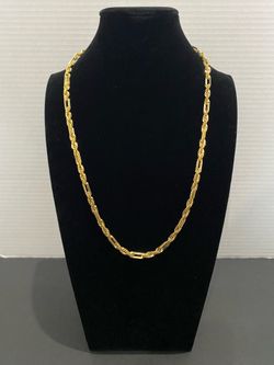 24” Milano Rope Chain Necklace 14k Gold Stamped
