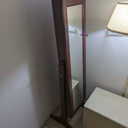 Mirror Stand Jewelry Cabinet 