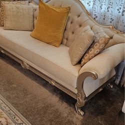 Benetti's Italia - Rosella Sofa in Beige and Gold