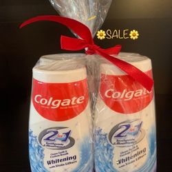 🛍SALE!!!!!!! COLGATE 2 IN 1 TOOTHPASTE (PACK OF 4)