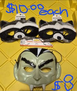 Halloween masks $$ each