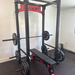 Rogue Rack, , Bar, Weights, Rower - Full Gym Setup