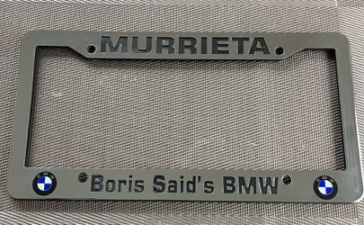 Boris Said’s BMW Murrieta License Plate Frame