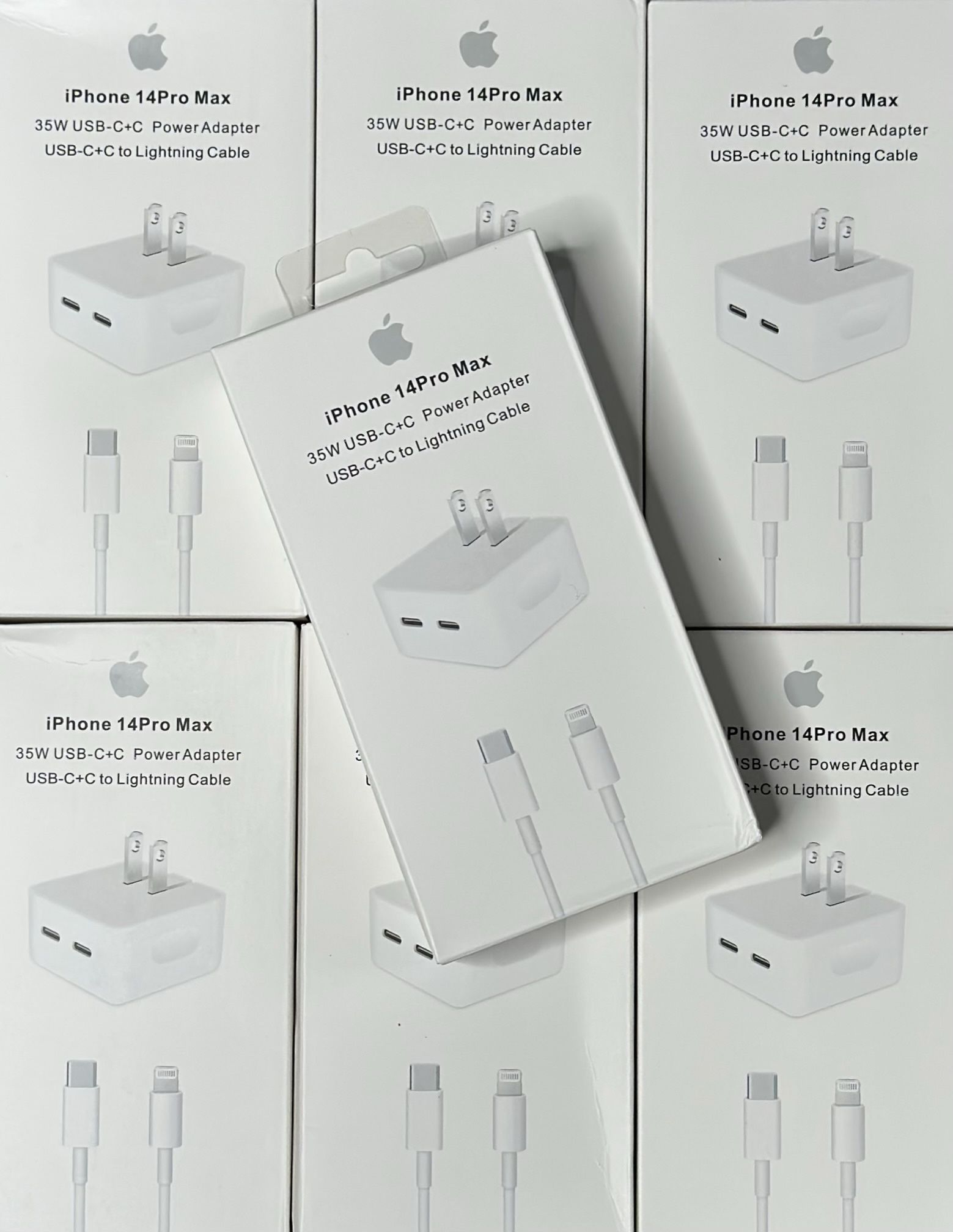 35w Dual USB-C Port Compact Power Adapter & Cable