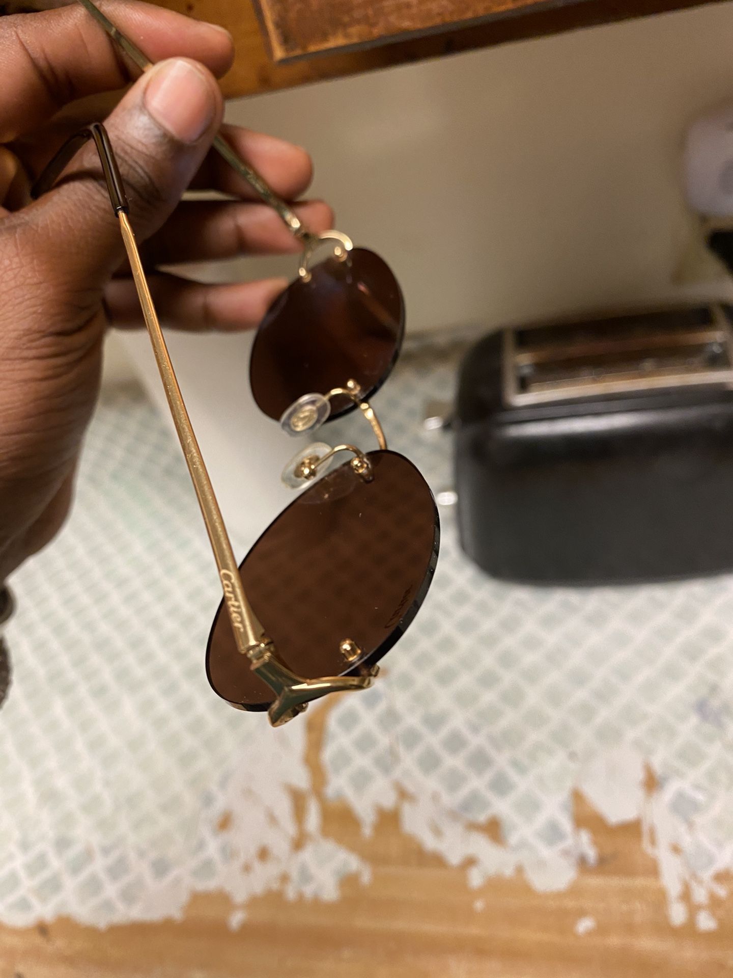 100% Real Cartier Big C RoseGold/Gold