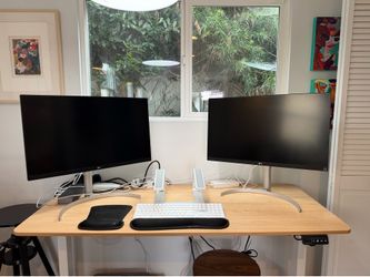 27 inch dual monitor set up