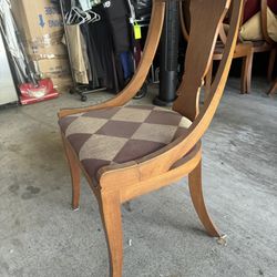 Mid century Side Chairs Baker Walnut