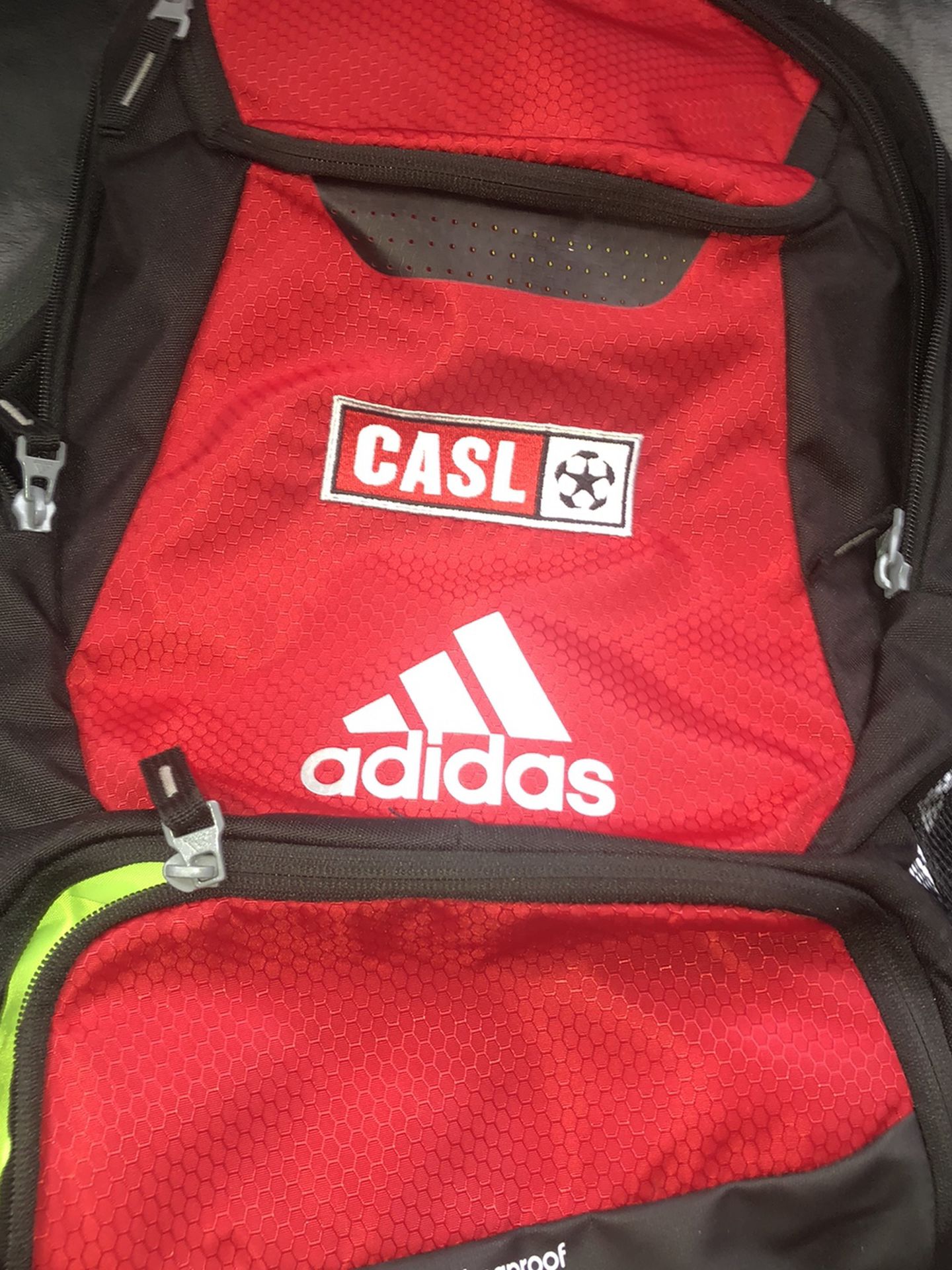 Red Casl Adidas Soccer Backpack