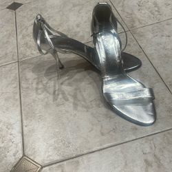 Classy Women Silver Heel shoes 