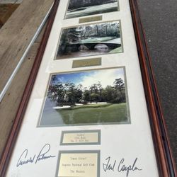 Lot Of Vintage Signed Golf Pictures