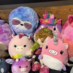 Assorted stuffed animals