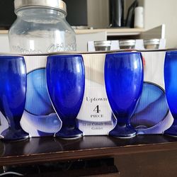Cobalt Blue 4 Piece Glassware