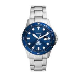 Silver Fossil Watch