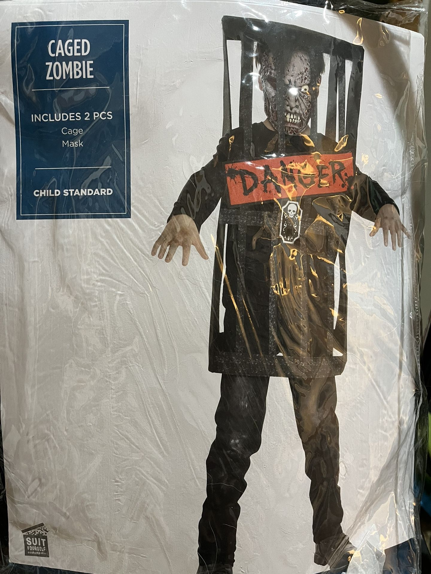 Halloween Costume- caged zombie