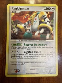 Pokemon Regigigas 37/146 Diamond & Pearl Legends Awakened Holo Rare HP