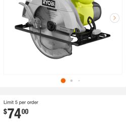 Ryobi 13 Amp Corded 7-1/4 in. Circular Saw