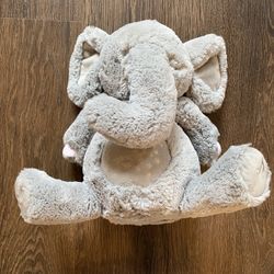 FAO Schwarz Gray ELEPHANT Sleep Soother Nature Sounds 10" Light-Up Plush Baby