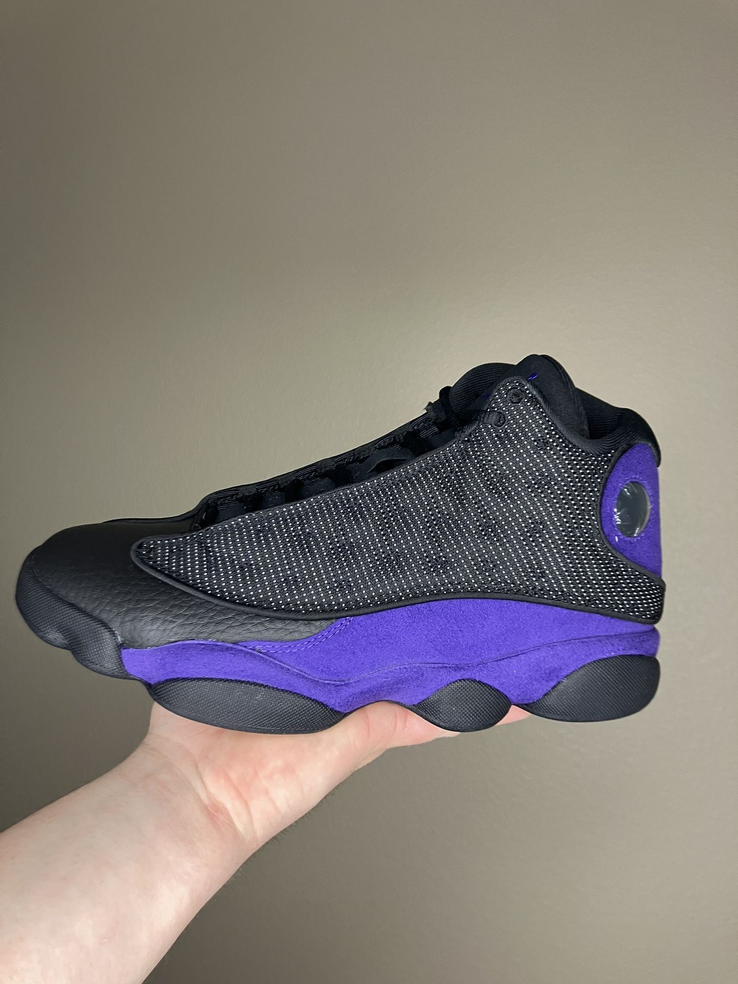 Air Jordan 13 Retro Black Court Purple White Size